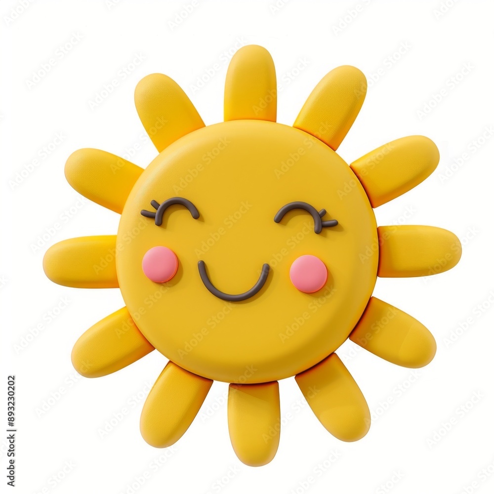 smile sunny icon isolated on white background smile sunny icon isolated on white background