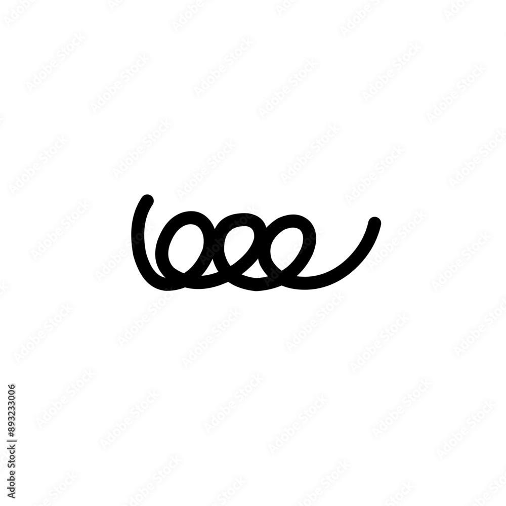 spiral spring line illustration spiral spring line illustration