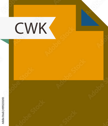 CWK   File format icon roe color fill