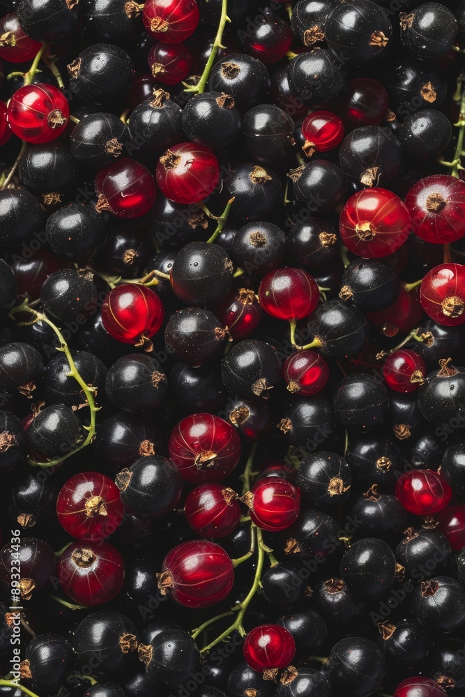 Blackcurrant texture background, Ribes nigrum fruits pattern, black currant mockup, cassis banner, black berries Blackcurrant texture background, Ribes nigrum fruits pattern, black currant mockup, cassis banner, black berries