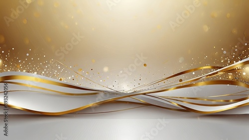 Luxury abstract background with golden lines on dark, modern backdrop concept 3d style. Illustration from vector about modern template deluxe design.