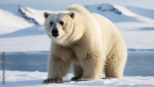 white polar bear