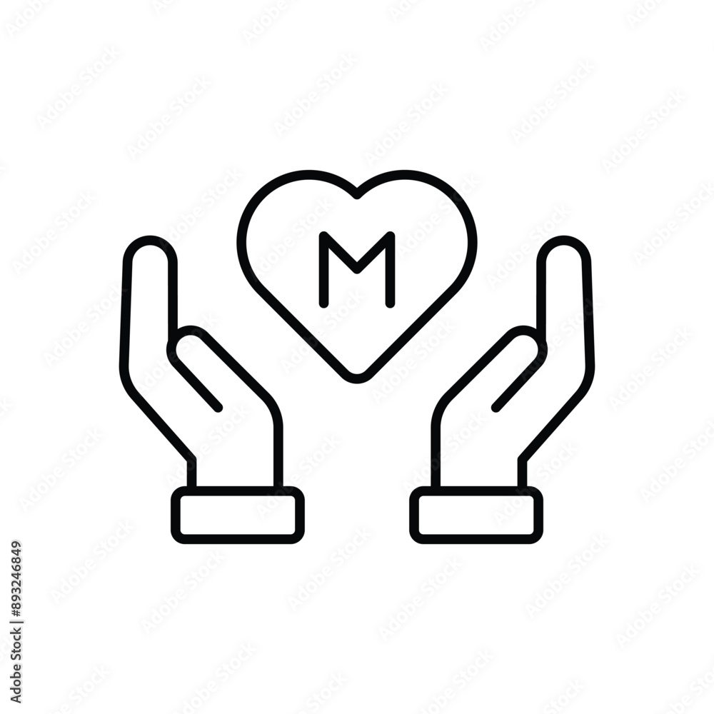 Holding Hands vector icon Holding Hands vector icon