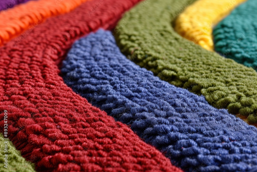 Colorful knitted fabric textures Colorful knitted fabric textures