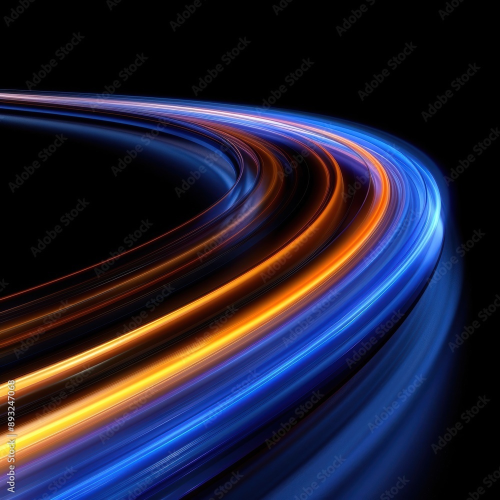 Vibrant light trails in motion Vibrant light trails in motion