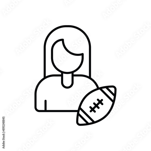 Women in Sports vector icon