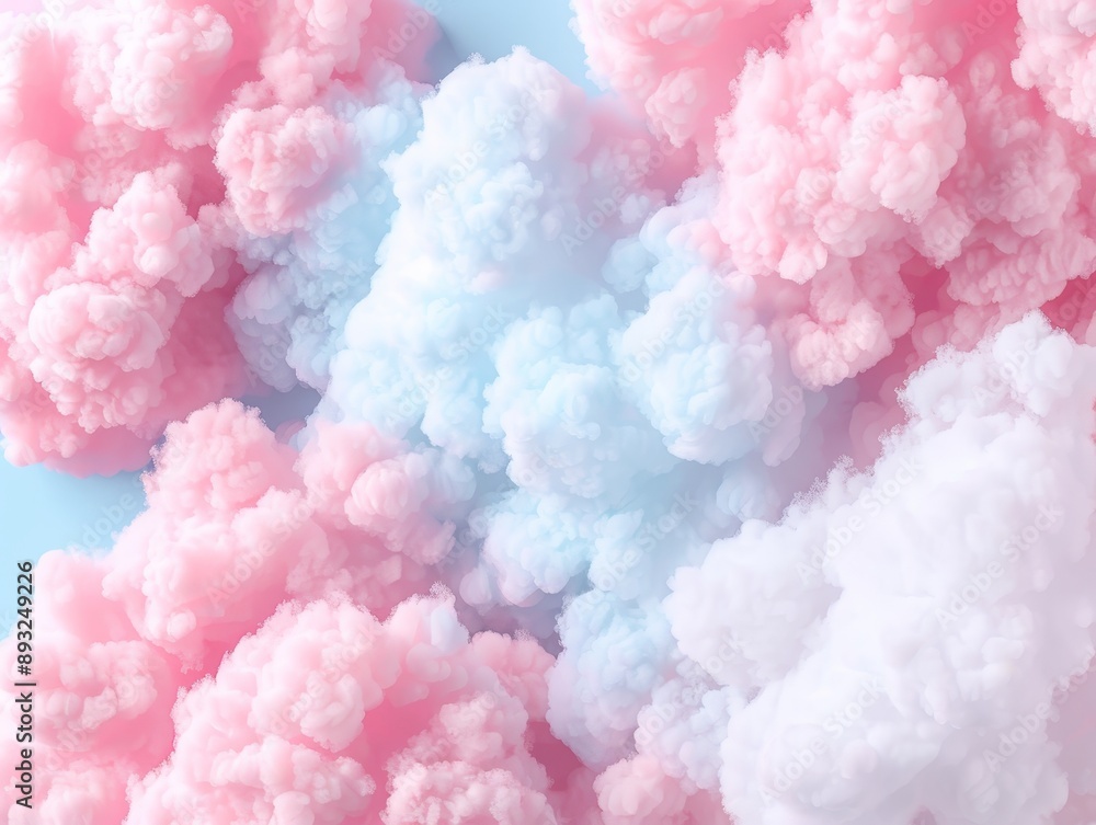 Soft and fluffy cloud-like texture pattern, pastel colors blending seamlessly, evoking a sense of serenity and calmness Soft and fluffy cloud-like texture pattern, pastel colors blending seamlessly, evoking a sense of serenity and calmness