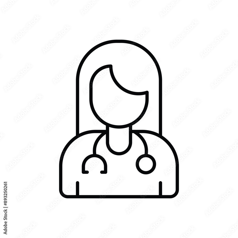 Women in Medicine vector icon Women in Medicine vector icon
