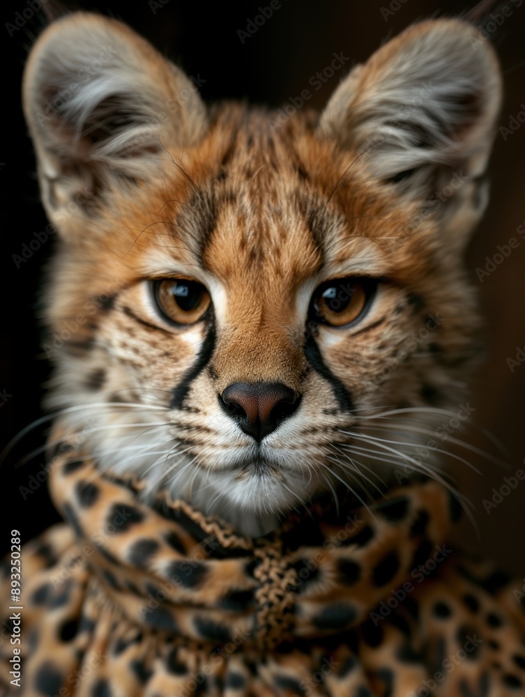 Captivating close-up of a majestic cheetah Captivating close-up of a majestic cheetah