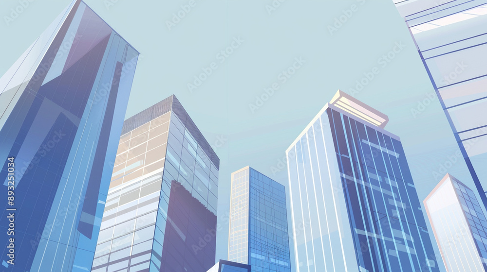 A futuristic skyscraper with a sleek, reflective glass facade rising against a clear blue sky, showcasing modern urban architecture and advanced design A futuristic skyscraper with a sleek, reflective glass facade rising against a clear blue sky, showcasing modern urban architecture and advanced design