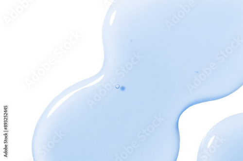 round drop of serum gel close-up on a transparent background cosmetic products