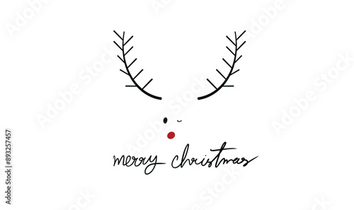 Reindeer sign symbol decoration ornament merry christmas happy new year 2024 2025 2026time calendar december november month animal gift box wallpaper winter holiday santa xmas deer cute gift box party