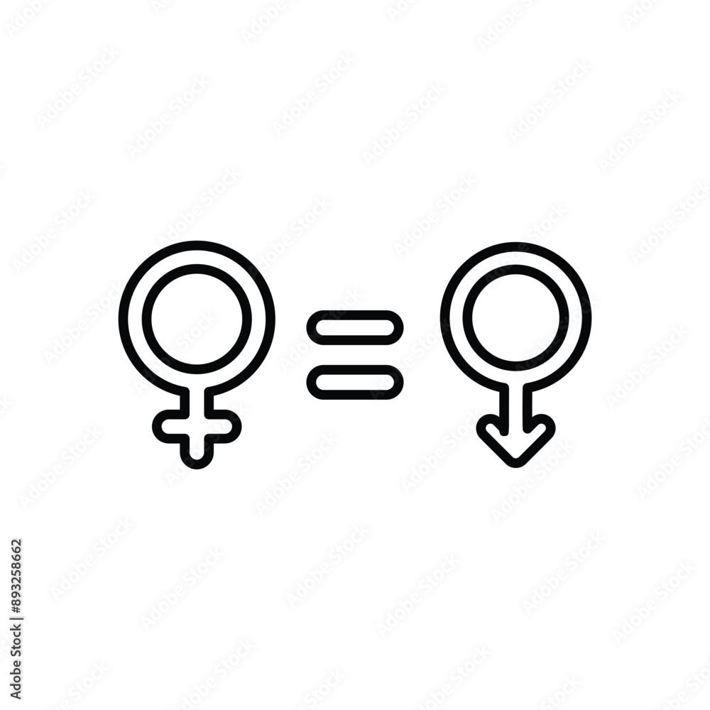 Gender Equality vector icon Gender Equality vector icon