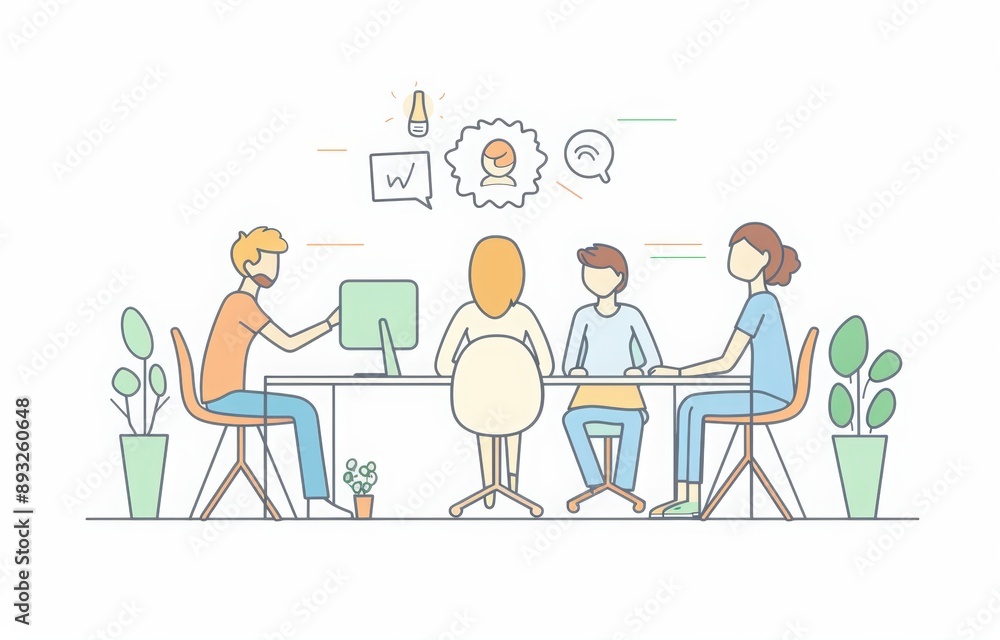International Coworking Day. people in an office setting having a discussion, working together. office space with people working on laptops and using mobile phones International Coworking Day. people in an office setting having a discussion, working together. office space with people working on laptops and using mobile phones