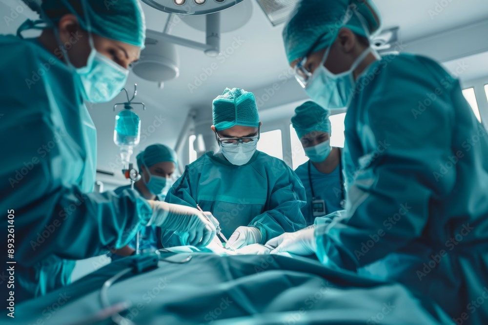 Professional doctor medical with teamwork performing surgical operation patient in hospital. Professional doctor medical with teamwork performing surgical operation patient in hospital.