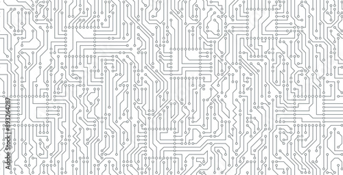 Electronic circuit boards on a seamless white background.