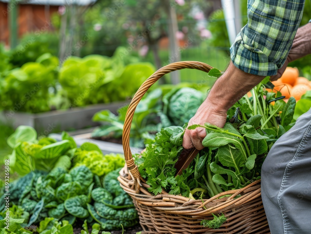 Urban Homesteader: Harvesting Fresh Greens and Vegetables from a Raised Garden Bed Urban Homesteader: Harvesting Fresh Greens and Vegetables from a Raised Garden Bed