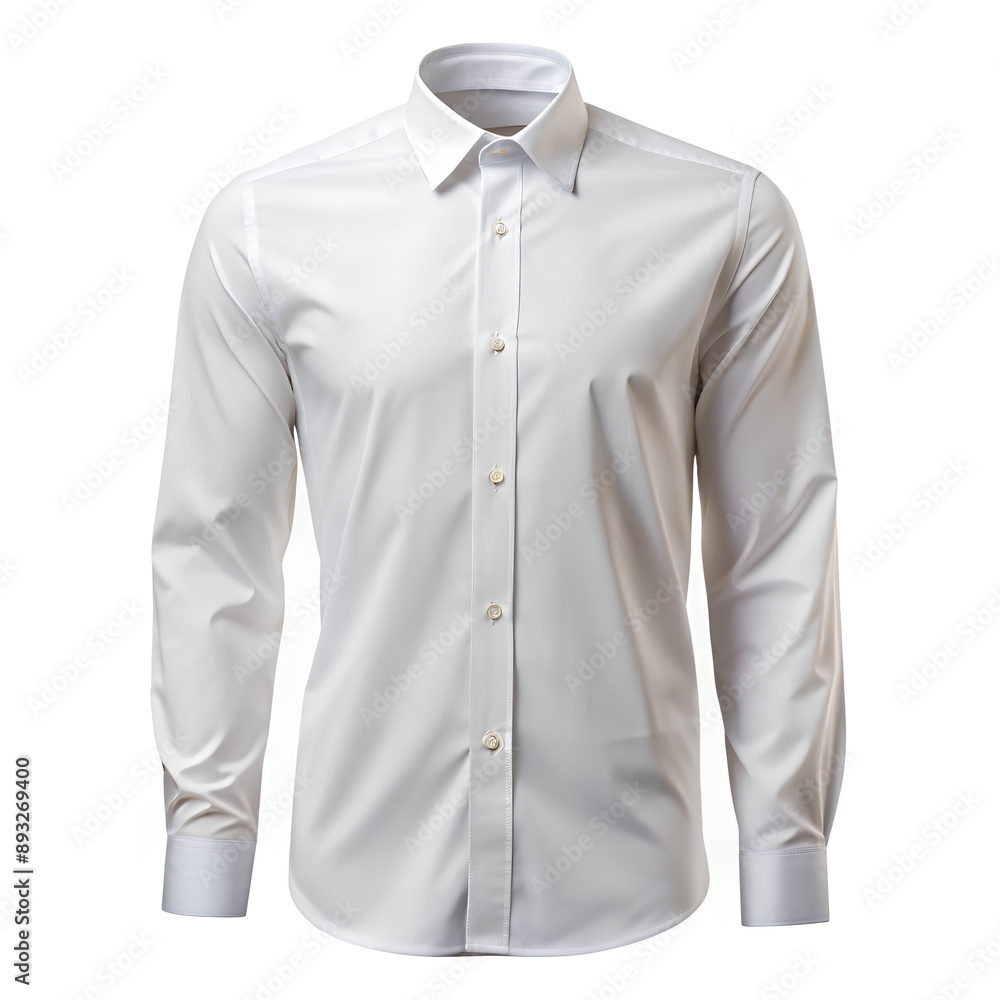 White shirt on  white background, Clipping path