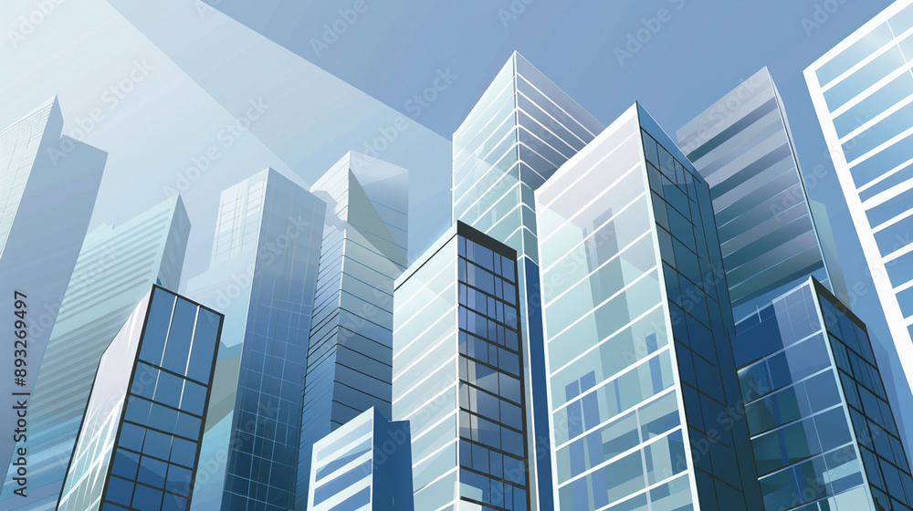 A futuristic skyscraper with a sleek, reflective glass facade rising against a clear blue sky, showcasing modern urban architecture and advanced design A futuristic skyscraper with a sleek, reflective glass facade rising against a clear blue sky, showcasing modern urban architecture and advanced design