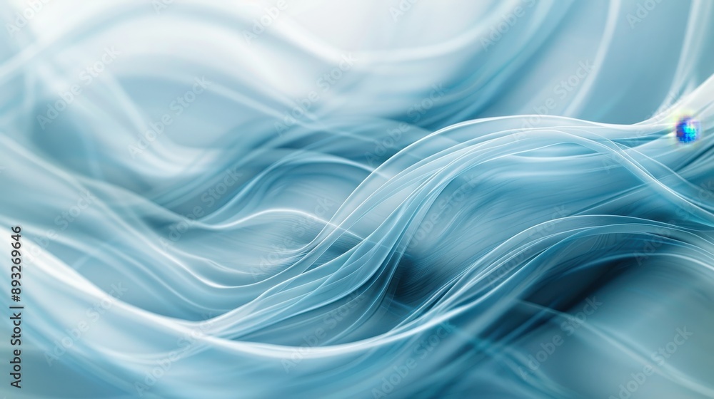 Abstract flowing blue lines with bright spot of light. Abstract flowing blue lines with bright spot of light.
