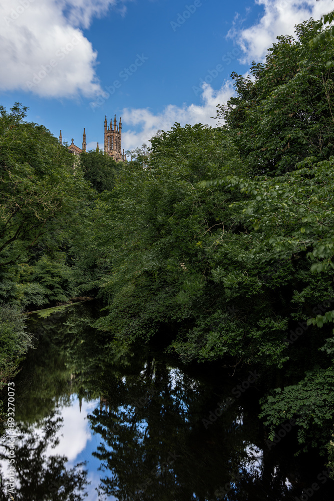 Rhema Christian Centre Church view from Bell’s Brae Bridge at Dean Village, Edinburgh, Scotland, United Kingdom. Rhema Christian Centre Church view from Bell’s Brae Bridge at Dean Village, Edinburgh, Scotland, United Kingdom.