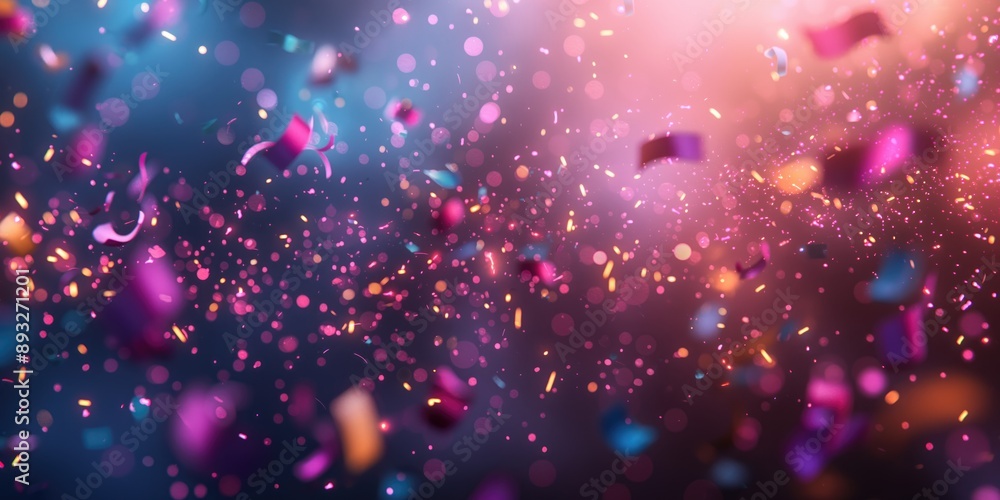 Abstract Vibrant Happy New Year Banner & Celebration Background Concept Abstract Vibrant Happy New Year Banner & Celebration Background Concept