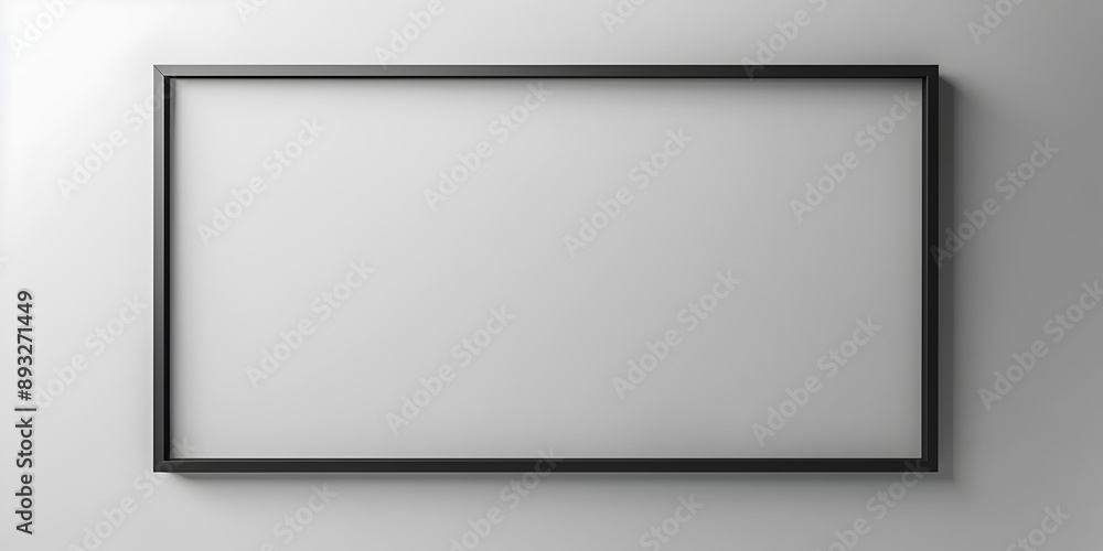 Minimalist Black Frame With Thin Lines On White Background Minimalist Black Frame With Thin Lines On White Background