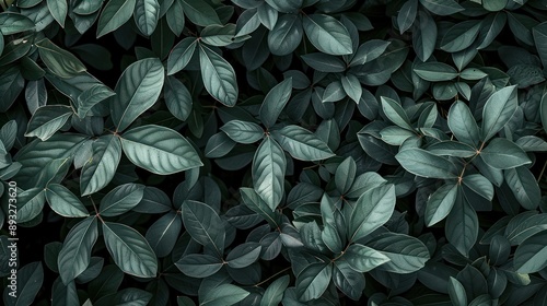 Wallpaper Mural Dark Green Foliage Torontodigital.ca