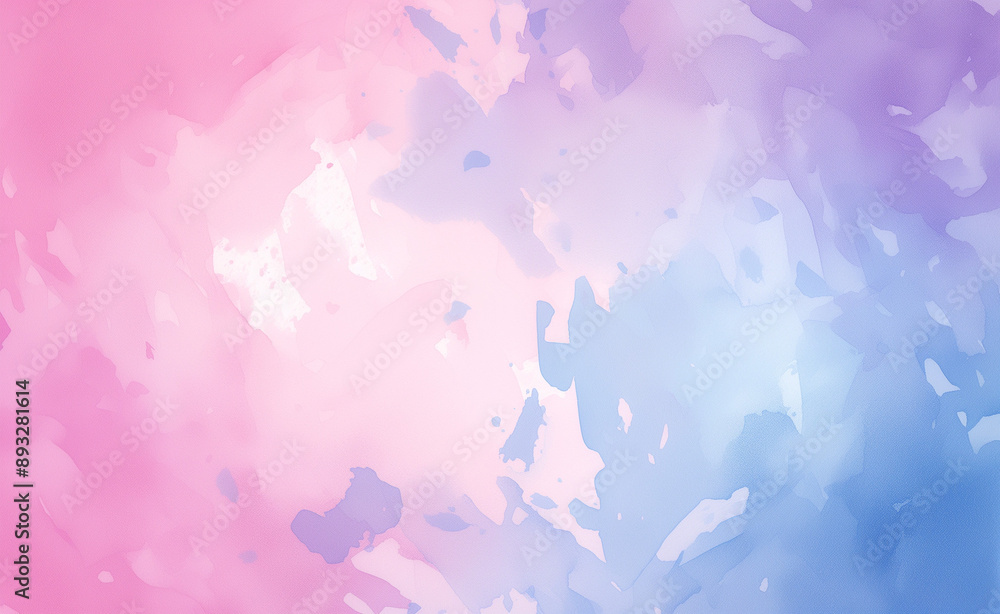 Fototapeta premium abstract watercolor blue and pink background