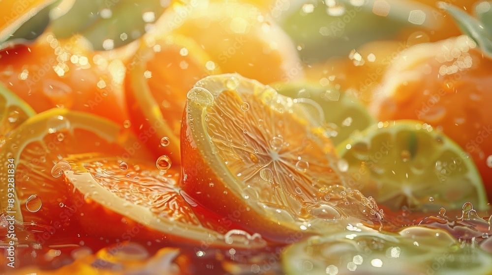 Citrus Fruits in Sunlight Citrus Fruits in Sunlight
