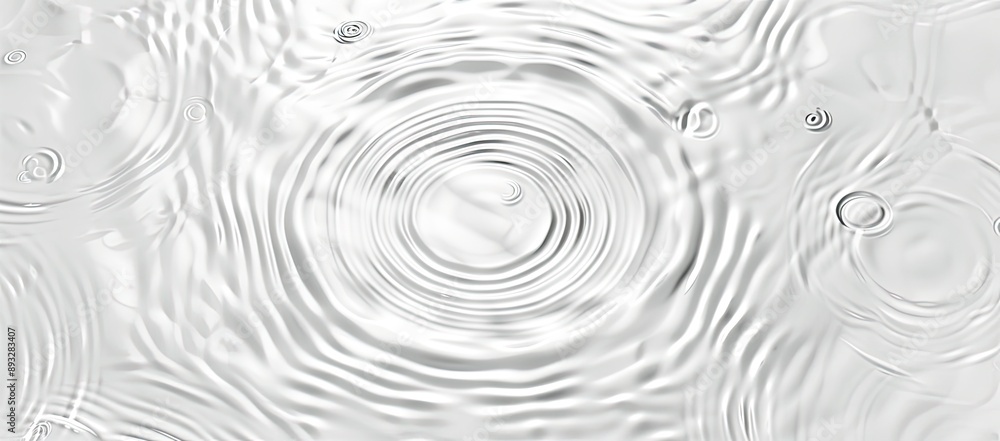 Close-Up of Water Ripples on White Background Close-Up of Water Ripples on White Background