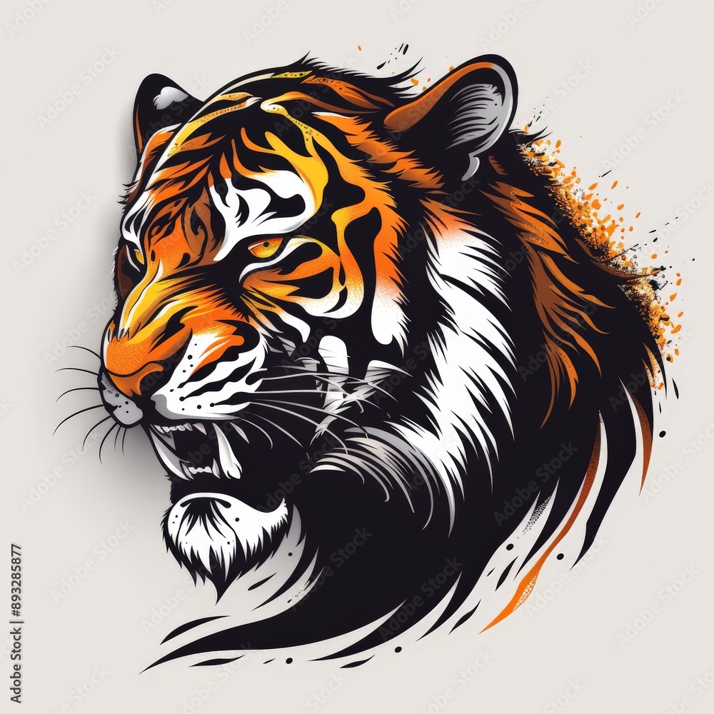 cool tiger logo vector illustration cool tiger logo vector illustration