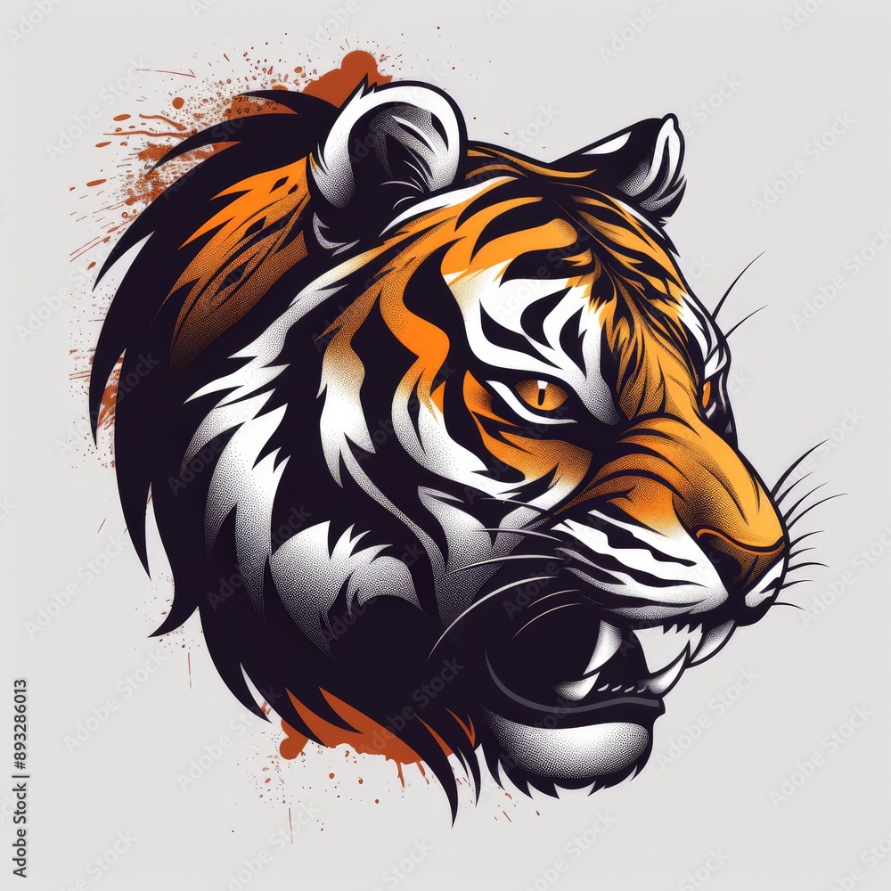 cool tiger logo vector illustration cool tiger logo vector illustration