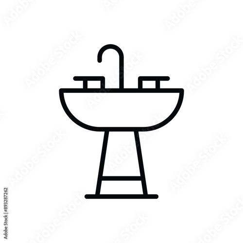 Bathroom Sink vector icon