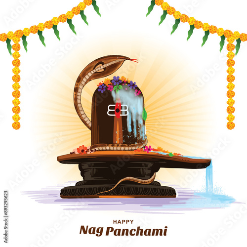 Happy naag panchami indian festival card background