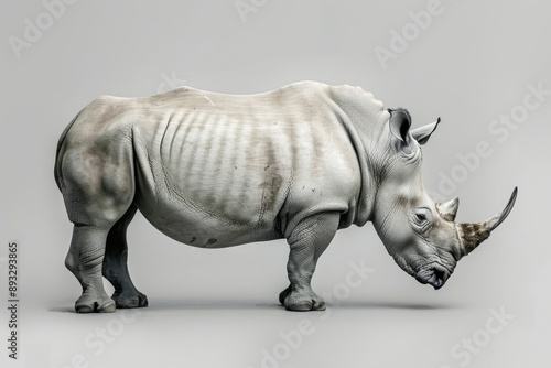 White Rhinoceros (Ceratotherium simum).