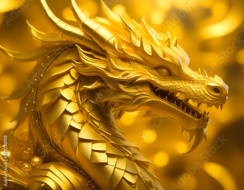 Golden dragon photo