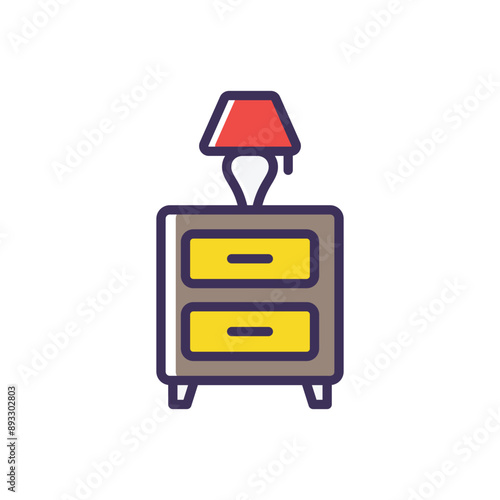 Nightstand vector icon