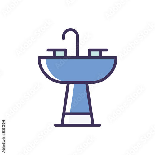 Bathroom Sink vector icon