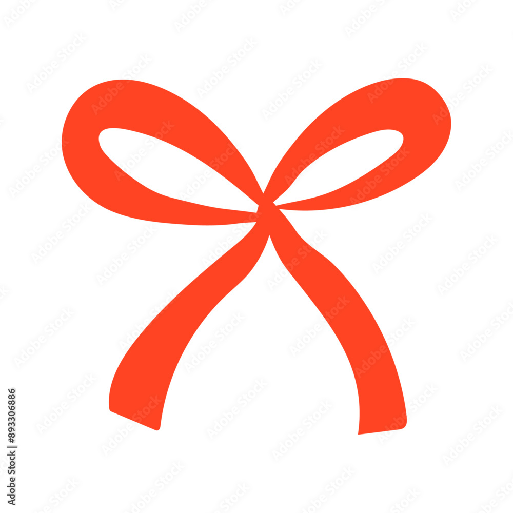 Gift ribbon bow knot bow present design on white Gift ribbon bow knot bow present design on white
