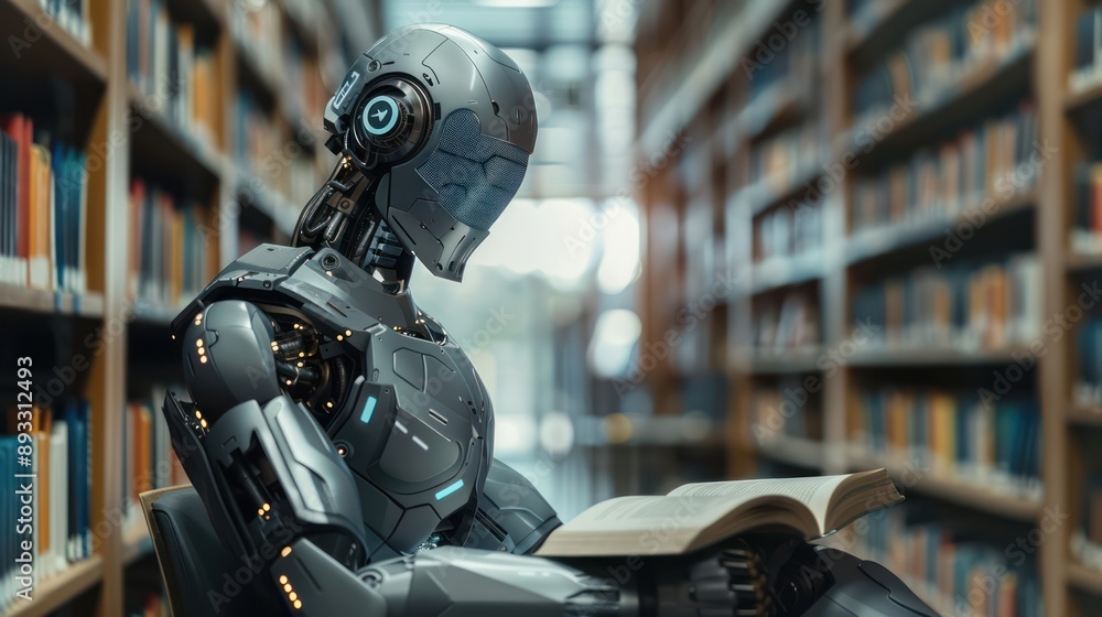 Robotic reading the book,literacy, training, data analysis Robotic reading the book,literacy, training, data analysis