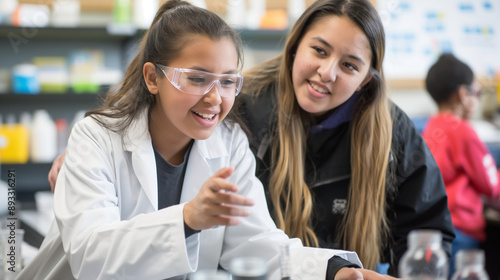  Idea Spark in Classroom Lab with Young Scientist