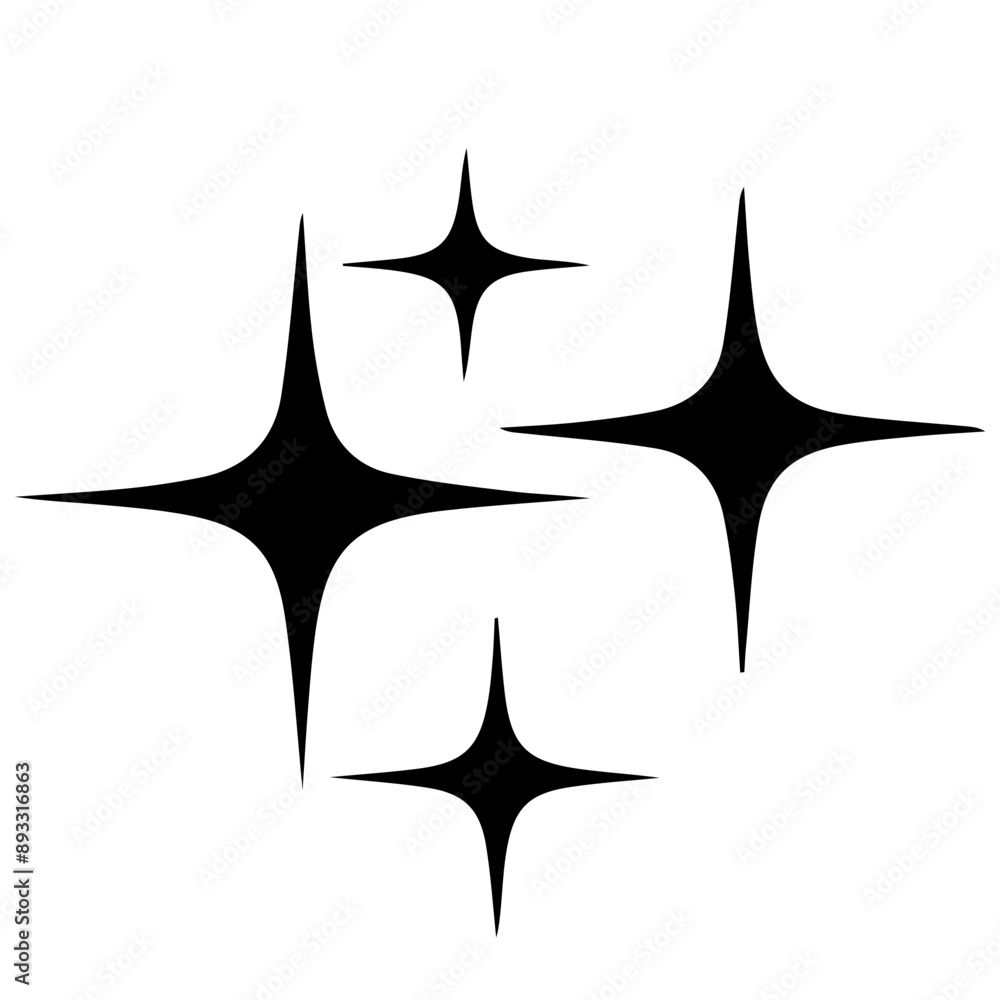 Obraz premium y2k star element