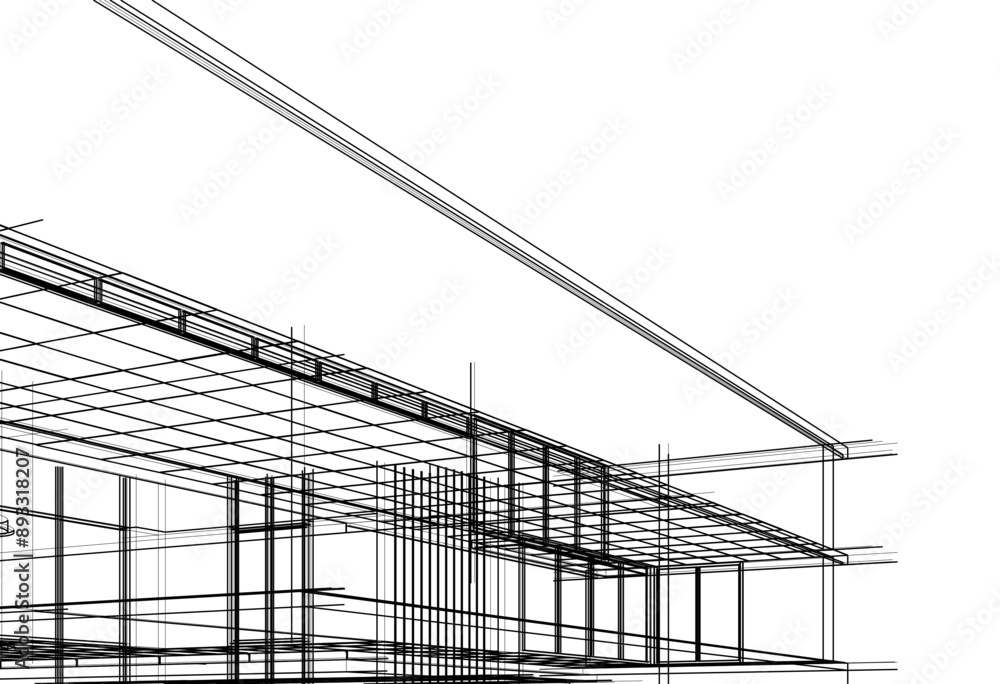 architectural drawing of a building architectural drawing of a building