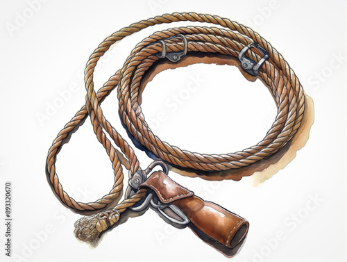 Lasso border illustration