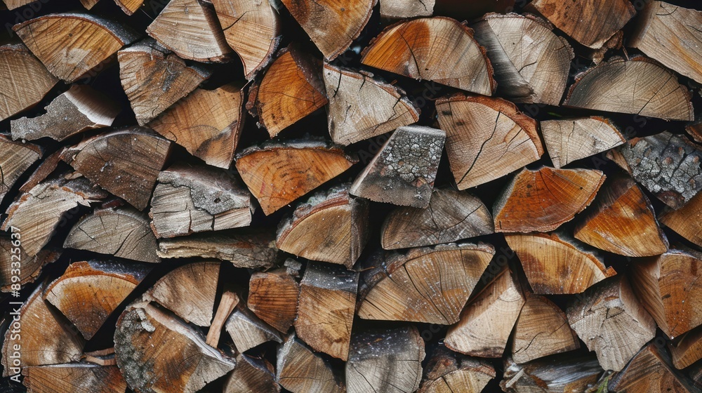 Stacked firewood logs showcasing natural wood texture. Stacked firewood logs showcasing natural wood texture.