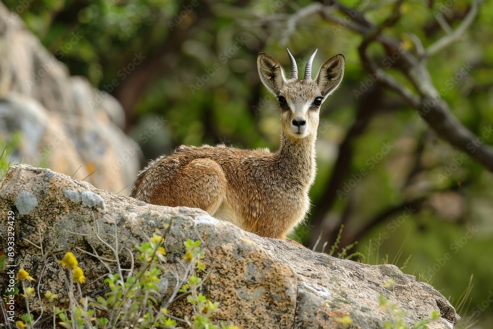 Klipspringer, Oreotragus oreotragus, adult female Klipspringer, Oreotragus oreotragus, adult female
