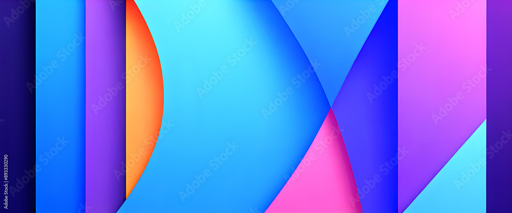 Fototapeta premium illustrazione con elementi geometrici astratti a tema surreale