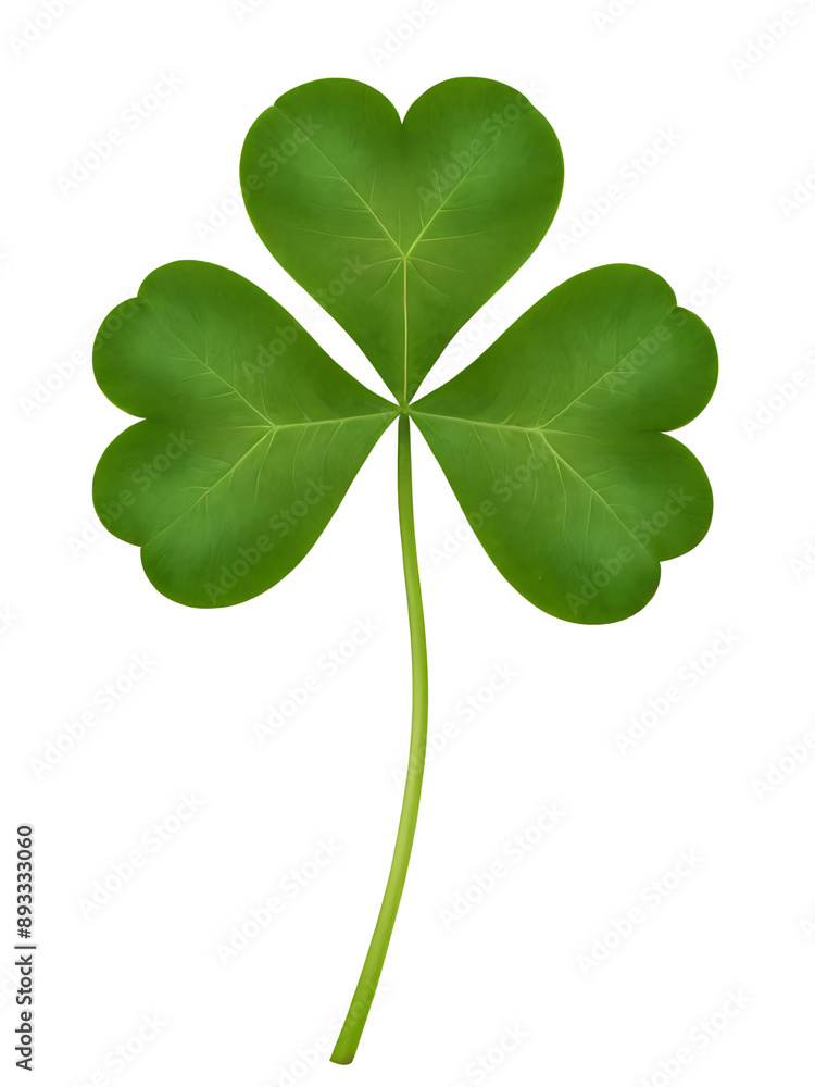 A single, vibrant green four-leaf clover, a symbol of luck and good fortune, ideal for St. Patrick's Day celebrations, nature-themed designs, or any project needing a touch of Irish charm. Transparen A single, vibrant green four-leaf clover, a symbol of luck and good fortune, ideal for St. Patrick's Day celebrations, nature-themed designs, or any project needing a touch of Irish charm. Transparen