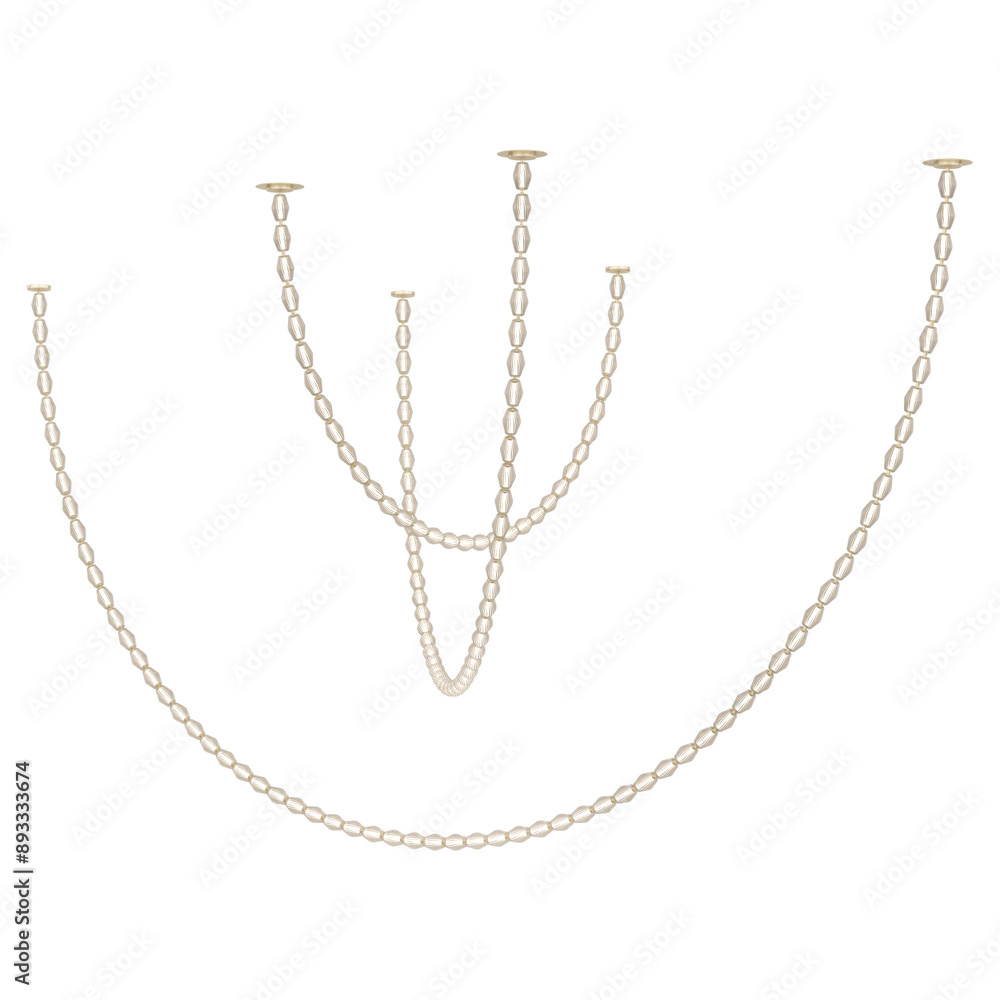 Pendant Light Isolated on white background. Modern interior lighting. Home interior decoration	
